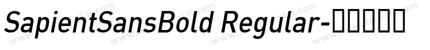SapientSansBold Regular字体转换